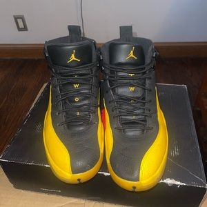 Jordan 12 Retro Black University Gold Men's Size 12